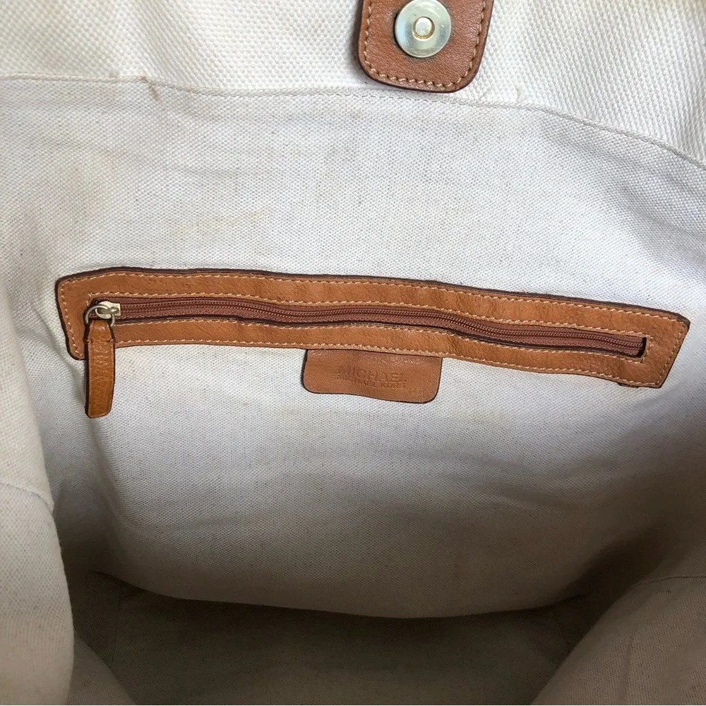 Michael Kors Large Tote Shoulder Bag Ivory